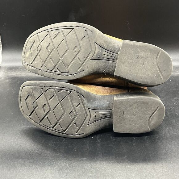 Ariat 10004853 Brown Leather Cowboy Western square toe Boots Shoes Youth Kid's 4 - Picture 7 of 7